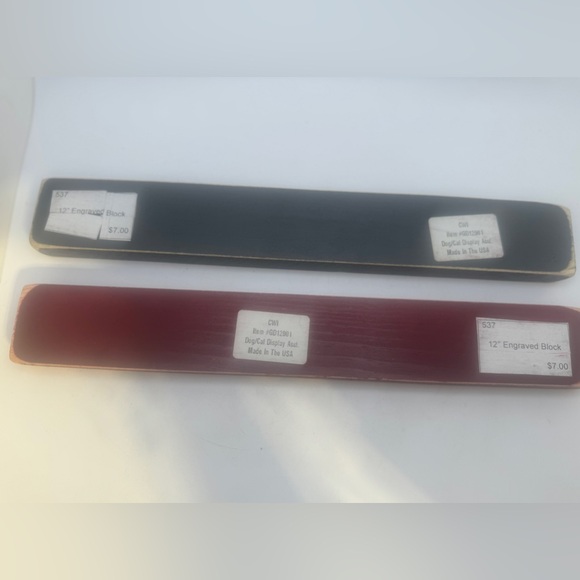 Block signs slo you need is love and a cat & cats welcome people tolorated 12” - Picture 3 of 3